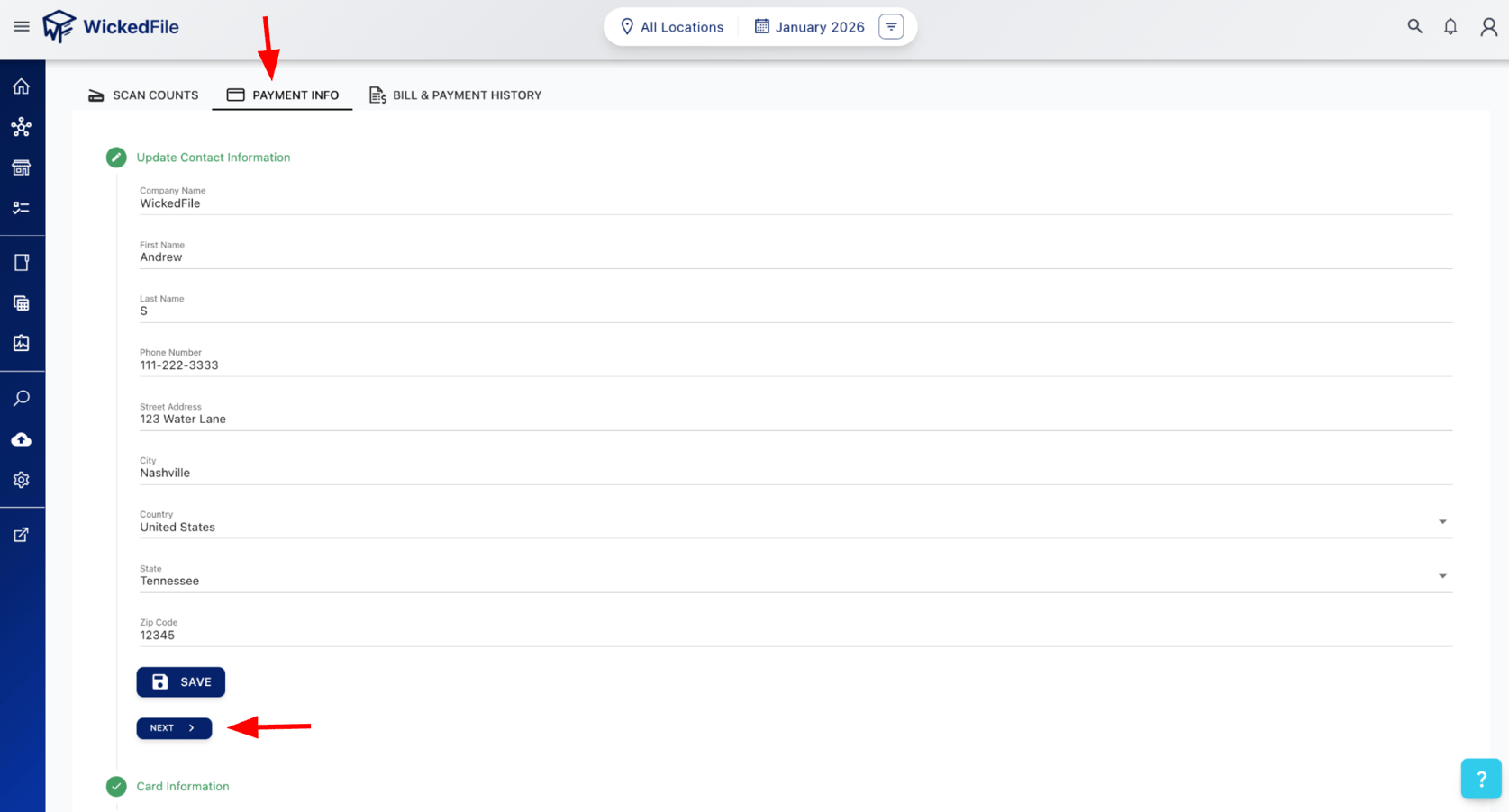 How to update your account billing information
